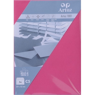 ARTOZ Enveloppes 1001 C5 107394184 100g, fuchsia 5 pcs.