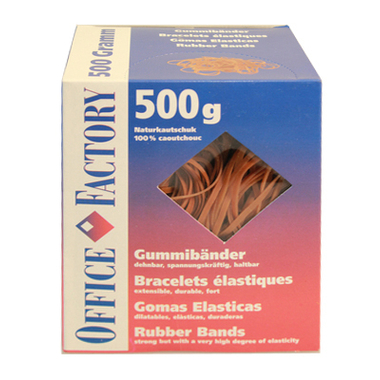 SMART OFFICE Elastiques 80mmx3mm 605532 catout.naturel 500g