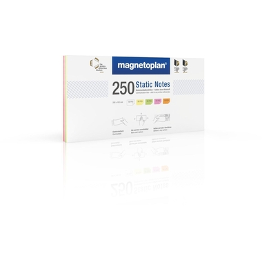 MAGNETOPLAN Static Notes 200x100mm 11250210 ass. 250 pcs.
