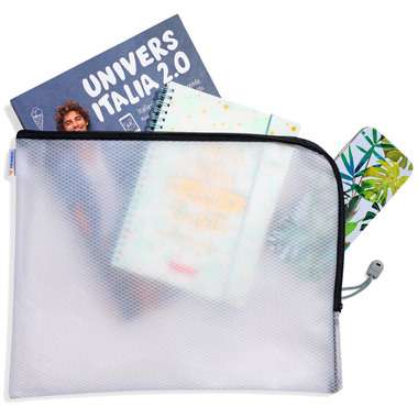 HERMA Dokumententasche mit Zip A4 20022 schwarz, 36x28cm