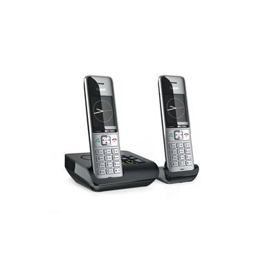 Gigaset Schnurlostelefon Comfort 500A Duo Schwarz/Silber