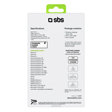 Base di ricarica wireless per smartphone