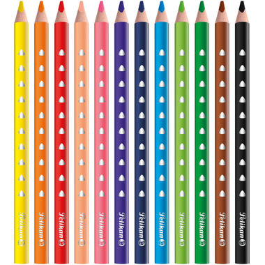 PELIKAN Buntstifte dick Silverino 700627 12 Farben