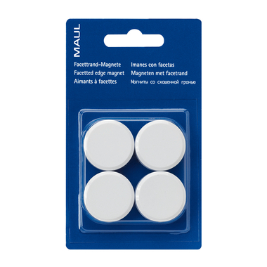 MAUL Aimant 30mm 6177202 blanc 4 pcs.