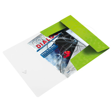 LEITZ Gummibandmappe WOW A4 45990054 grün für 150 Blatt