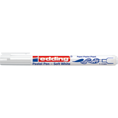 EDDING Pastel Pen 1500 1-3mm 1500-049 bianco