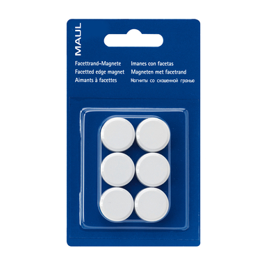 MAUL Magnete 20mm 6176202 weiss 6 Stück