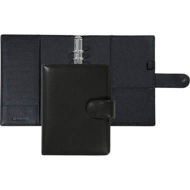 SUCCES Agenda A5 Ringbuch Cadiz 84736502U Leder schwarz 18.5x23.6cm