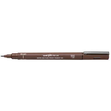 UNI-BALL Fineliner Pin Brush PINBR-200(S) SEPIA sepia