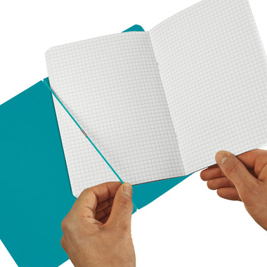 HERLITZ my.book flex A5 50015993 turquoise 40 feuilles, quadr.