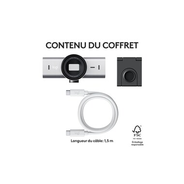Logitech Webcam MX Brio 4K Pale Grey
