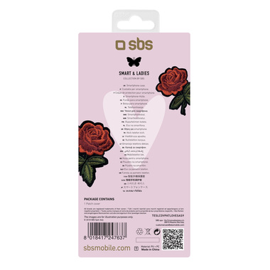 Hard cover with Love patch for Samsung Galaxy S9