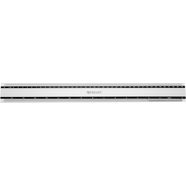 WESTCOTT Aluminium Lineal 40cm E-1019200 cm/inch Scala