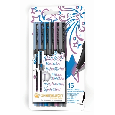 CHAMELEON Fineliner Set 0.3mm FL0604 6 Farben Cool