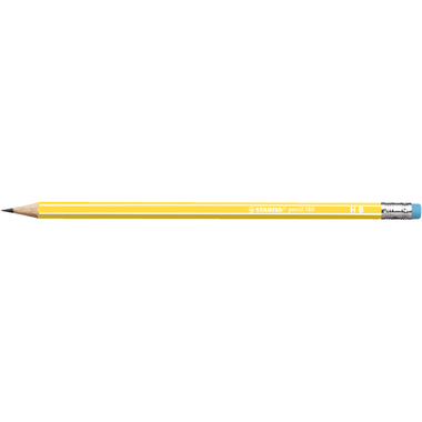 STABILO Bleistift 160 mit Gummi HB 2160/05HB gelb