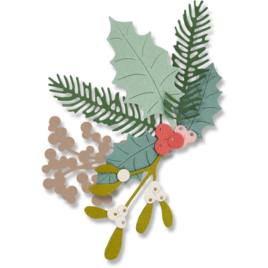 SIZZIX Emporte-piéces feuilles hiver 662571 Set de 8