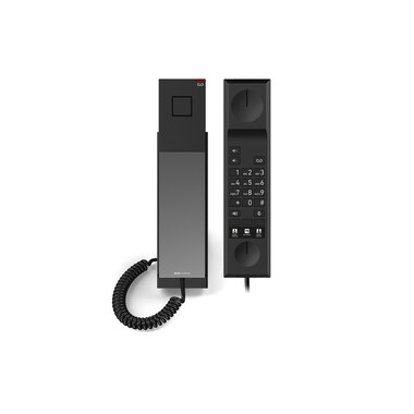 Telefono da tavolo snom HD300A, telefono analogico per hotel nero