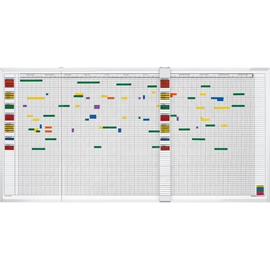 MAGNETOPLAN Planificateur vacances/activ. 3703255 5 jours, 30 Col. 1500x450mm