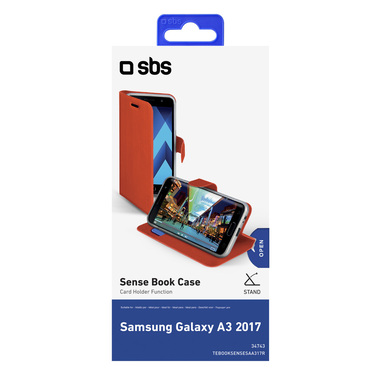 Custodia book con funzione stand per Samsung Galaxy A3 2017
