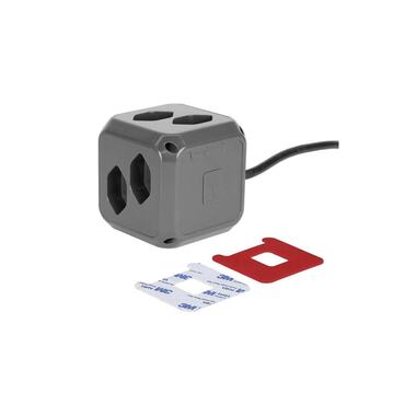 STEFFEN Cubo multipresa CUBE 8x T13 + 1x USB-C PD 18 W, Antracite
