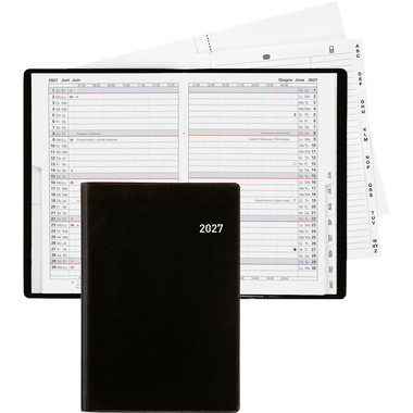 BIELLA Agenda Istanbul 2027 855612020027U 1M/2P noir ML 10.6x15.3cm