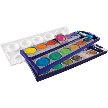 PELIKAN Deckfarben 735K/24 24 Farben Deckweiss