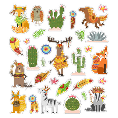 URSUS Glitzer-Sticker FUN Mot. 04 59540004F 156 sticker