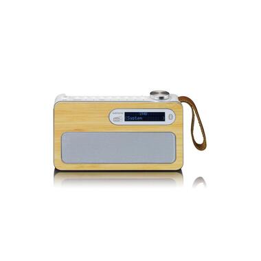 Lenco Radio DAB+ PDR-040 Bambou/Blanc