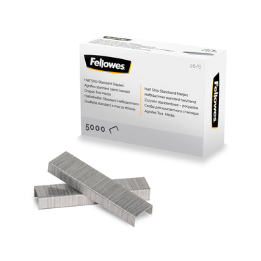 FELLOWES Graffette 26/6 mm 5117601 mezze strisce 5000 pcs