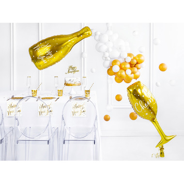 PARTYDECO Ballon en plastique 80cm FB52M-019 Verre