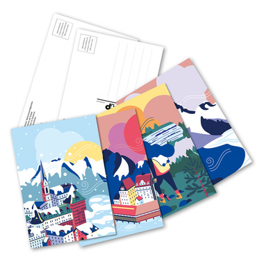 Set of postal cards «Swiss attractions»