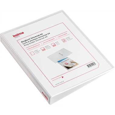 KOLMA Ringbuch Vario Universal A4 04.251.16 weiss, 2-Ring 25mm