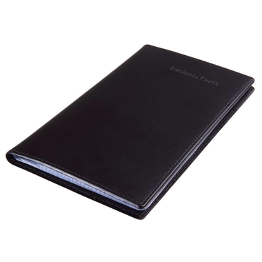 SIGEL Pochette p. cartes de visite VZ171 noir, pour 120 cartes 90x58mm