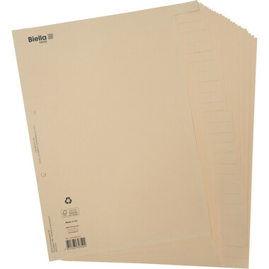 BIELLA Bauabrechnungsregister A4 46442600U braun blanko 26-teilig