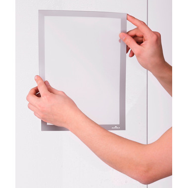 DURABLE Duraframe SUN A4 484123 haftend, silber 2 Stück