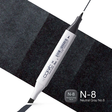 COPIC Marker Classic 2007594 N-8 - Neutral Grey No.8