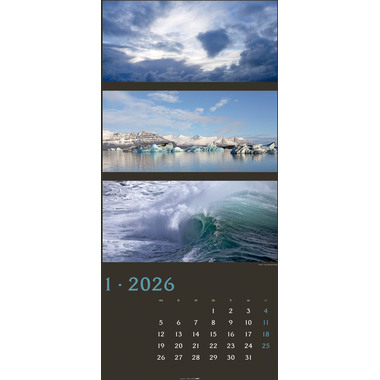 WEINGARTEN Bildkalender 2026 3226100+26 Farben der Natur DE 33x68cm
