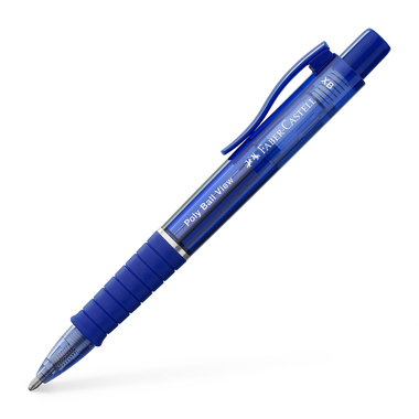 FABER-CASTELL Stylo à bille Poly Ball View 145751 Admiral blue XB