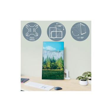 Leitz Workplace Tischhalterung Single Monitorarm Ergo bis 9 kg – Grau
