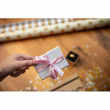 PTOUCH Ruban en textile or/rose TZe-RE34 PT-DV600VP 12 mm