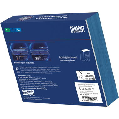 DUMONT Wer wird Millionär 2026 260814 AL 11.8x15.9cm