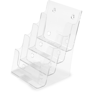 DEFLECTO Prospekthalter Docuholder A5 77901 hoch, 4 Fächer