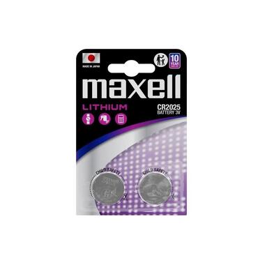 Maxell Europe LTD. Batteria a bottone CR2025, 2 pezzi