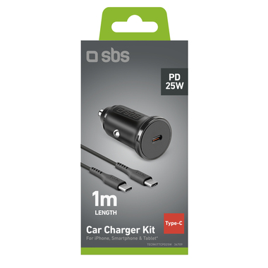Kit mit PD-Auto-Akkuladegerät und USB-C-Kabel | SBS