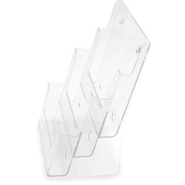 DEFLECTO Prospekthalter Docuholder A4 77301 hoch, 3 Fächer