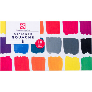TALENS Gouache Designer 08820410 10 Farben à 20ml