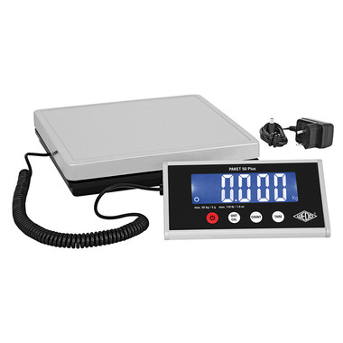 WEDO Paketwaage Paket 50 Plus 507605005 Tragkraft bis 50kg 25x25x5cm