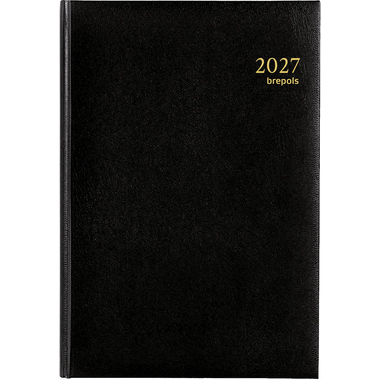 BREPOLS Agenda Minister Lima Ku. 2027 0.218.1256 1T/1S schwarz 14.8x21cm