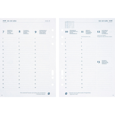 SUCCES Agenda A5 2026 847207000026U 1W/2S Ersatzkal. 14.8x21cm