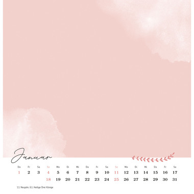 HEYE Calendario creativo 2026 23513+26 Glücksmomente 16x16.5cm
